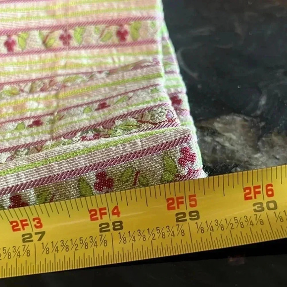 Women's made in Japan cotton and linen Y2K Streetwear unique Green white pants - Picture 6 of 10